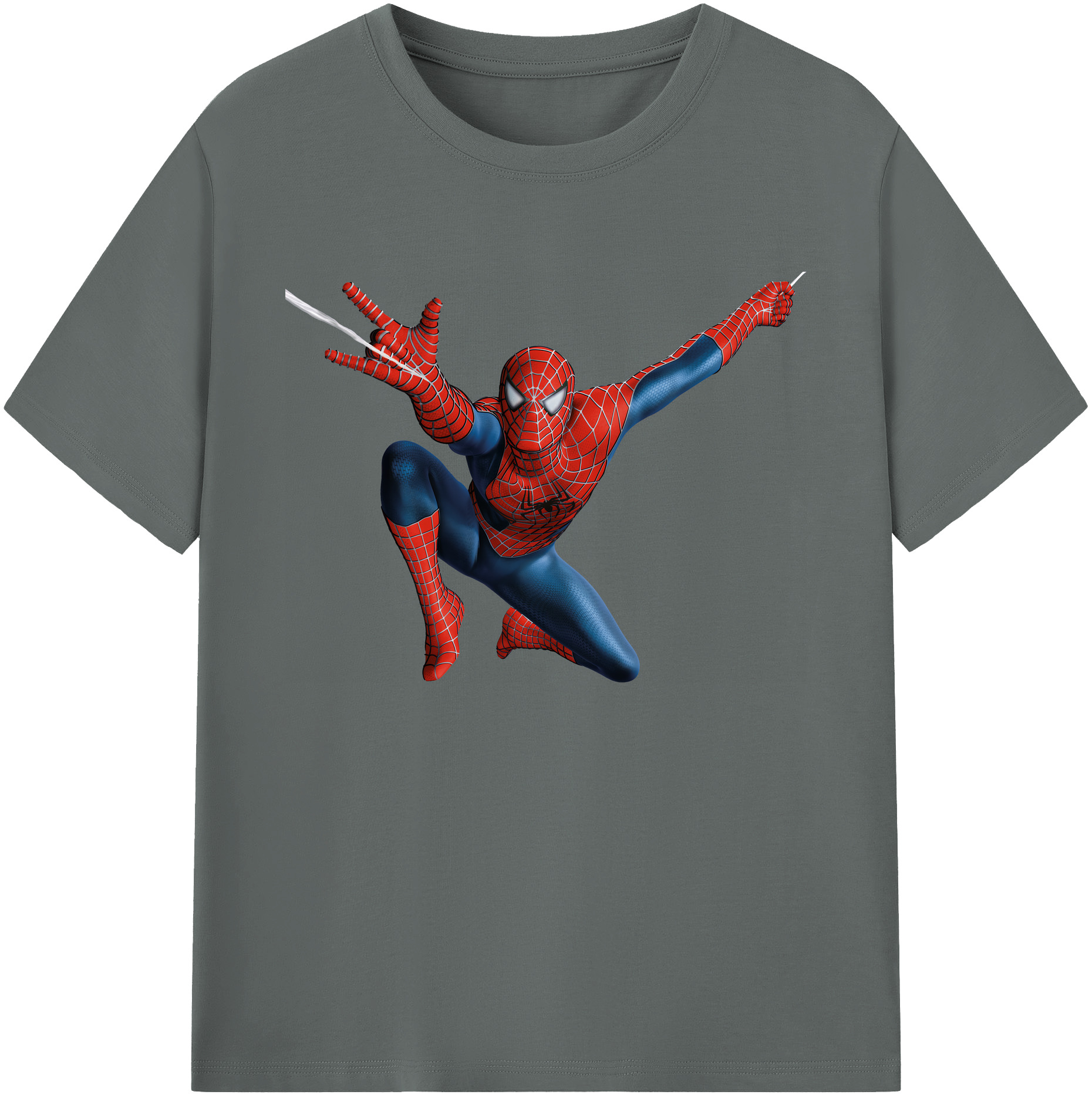 （画像用） Spider Man スパイダーマン 綿100％ メンズ半袖Tシャツ｜肌触りやわらか＆通気性